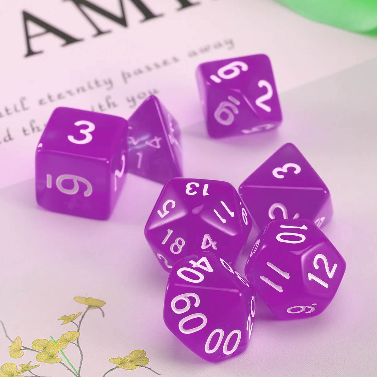 20-сторонние игральные кости D20 многогранные для подземей и драконов настольные