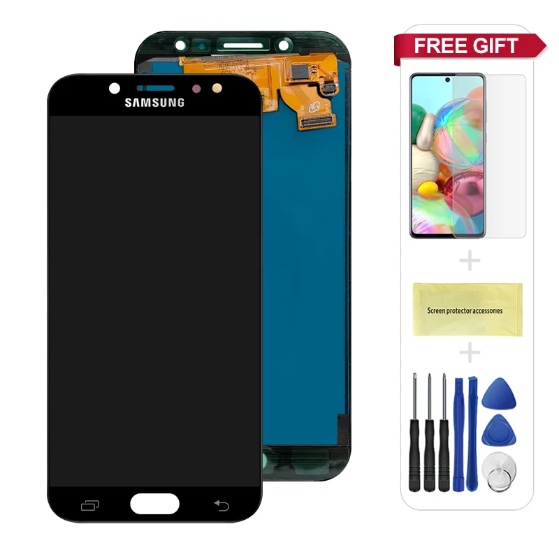 J730 ЖК дисплей для Samsung Galaxy J7 Pro 2017 J730F сенсорный экран дигитайзер в сборе J730GM J730G LCDs 5