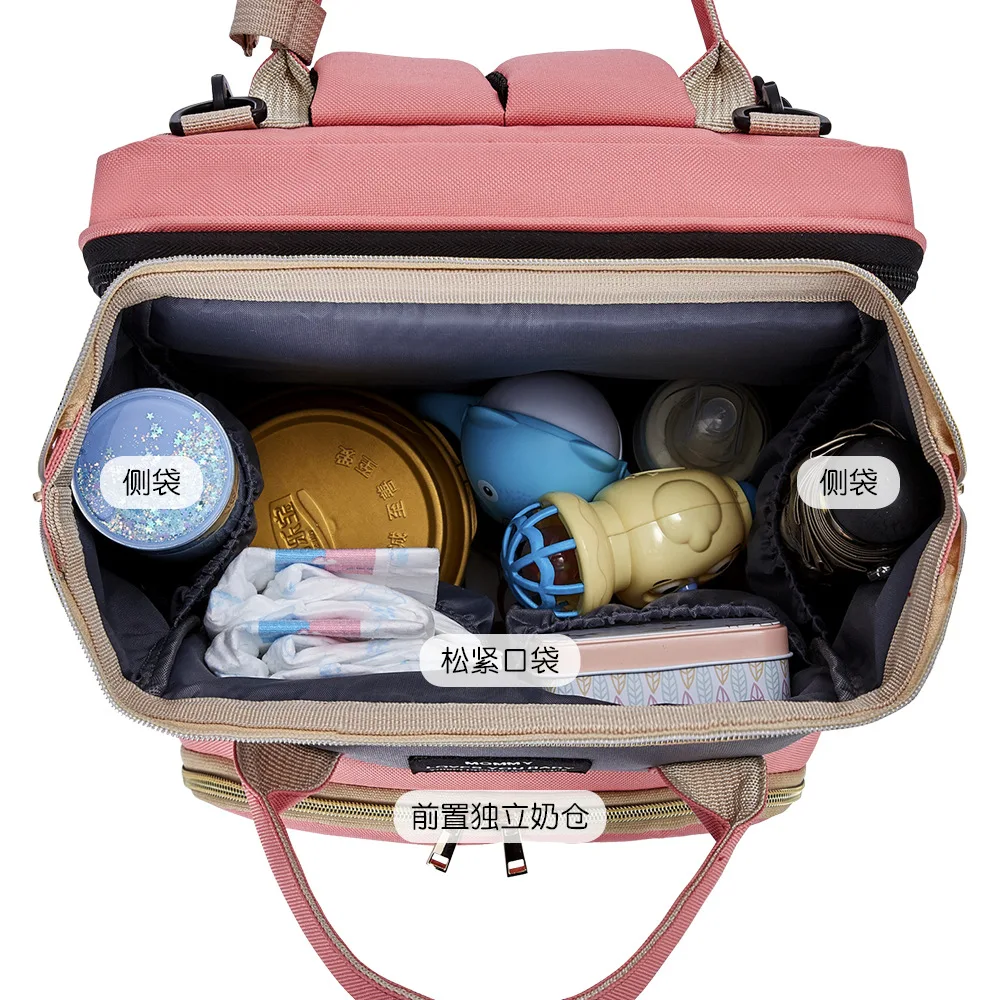 

Baby Diaper Bag Backpack with Changing Station for Baby Bags with Bassinet Bed Mat Pad Mom Travel Waterproof Large Capacity Bags