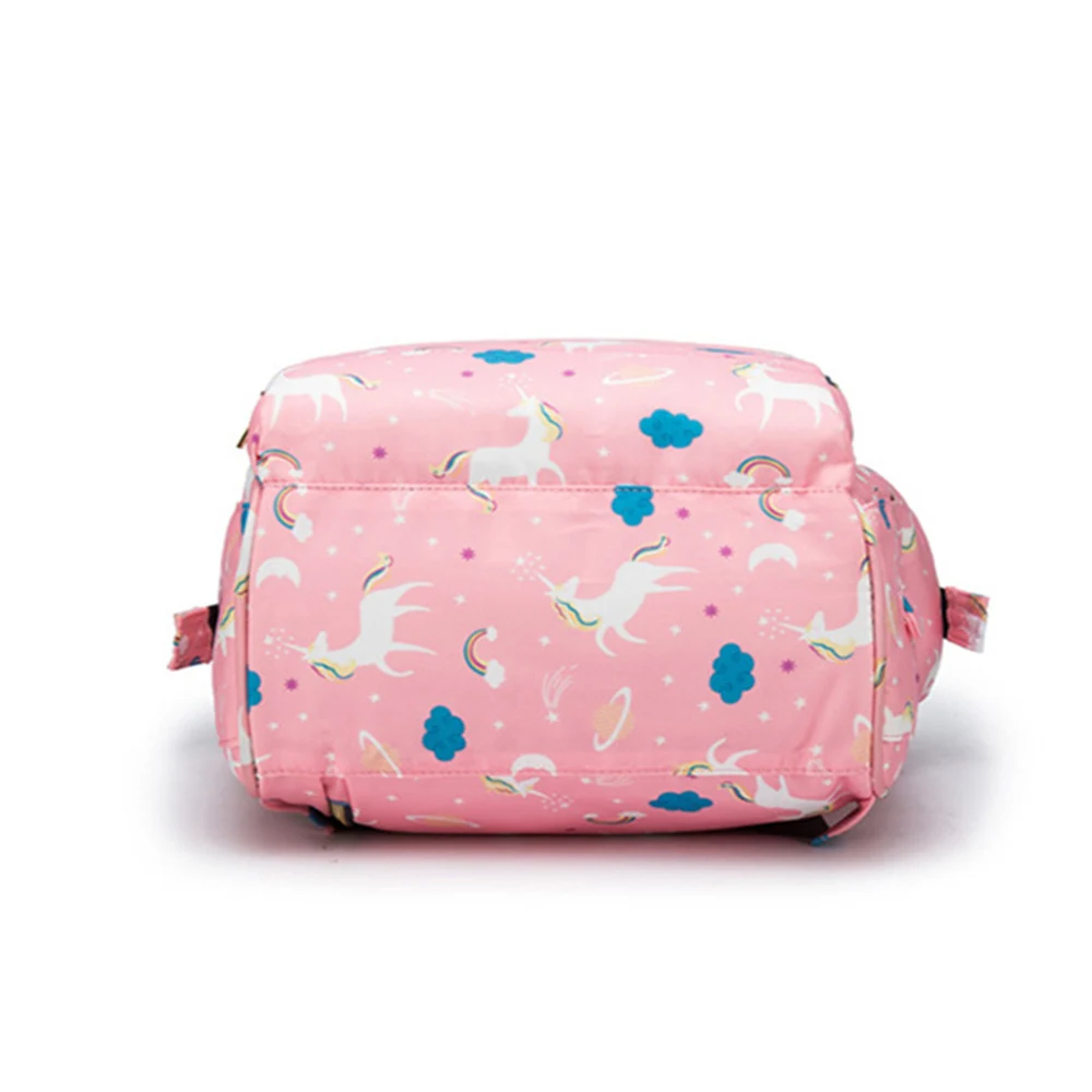Waterproof Diaper Bag Backpack Luiertas Multi-Function Large Capacity Travel Backpack Nappy Bag Unicorn Print Baby Bag for Mommy