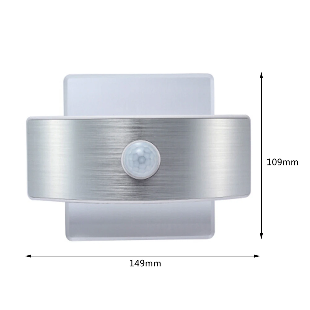 

Mini 14LED Fashionable Wall Lamp Body Induction Night Light Bedroom Bedside Stairs Corridor Rechargeable Decorative Wall light