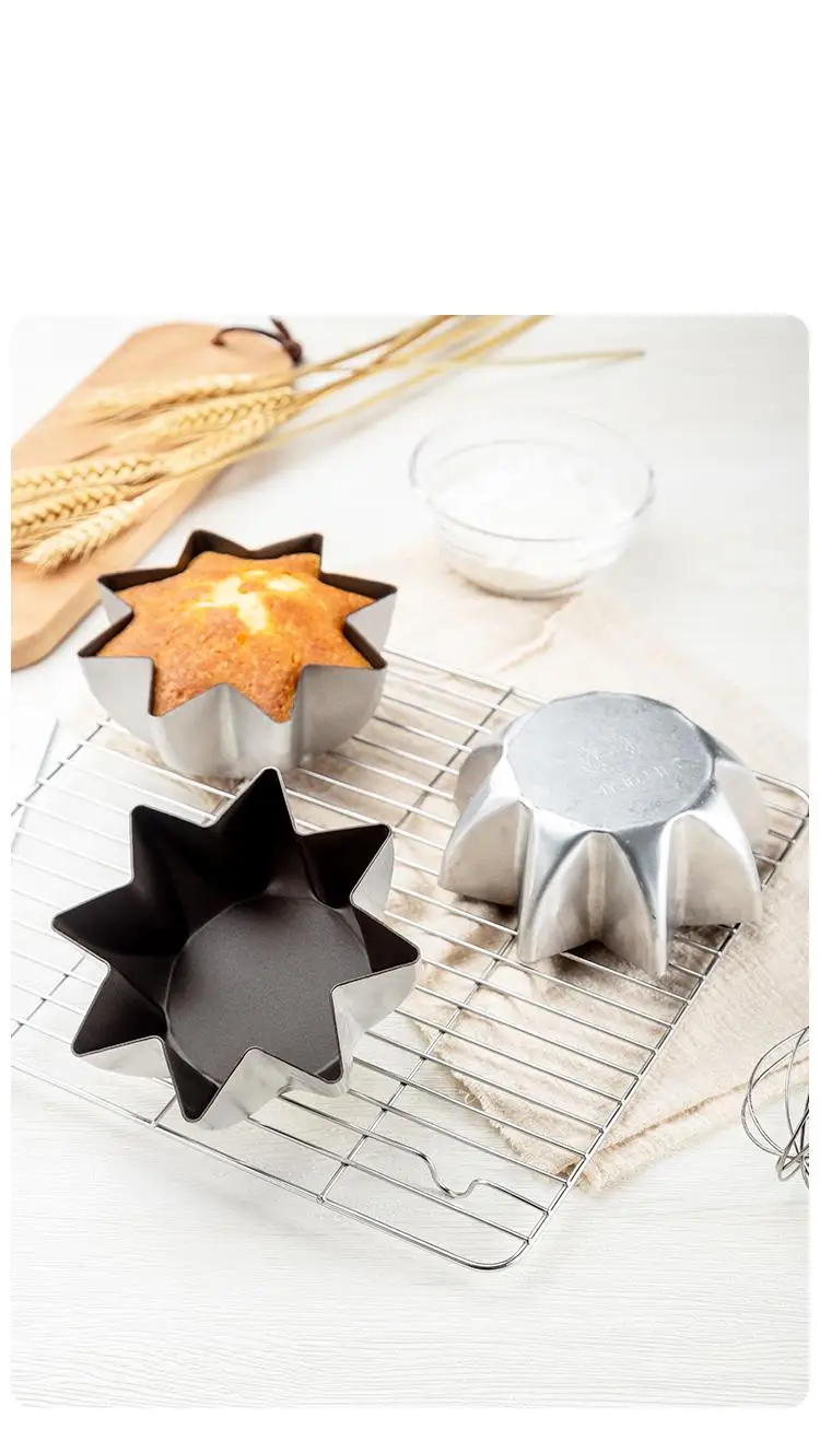 

Octagonal Bread Mold Baking Guest Aluminium Alloy Non Stick Cake Star Pandolo Heat Fast Easy To Clean Durable Practical