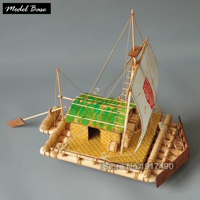 Деревянные корабли комплекты моделей KON Tiki модель корабля деревянный комплект