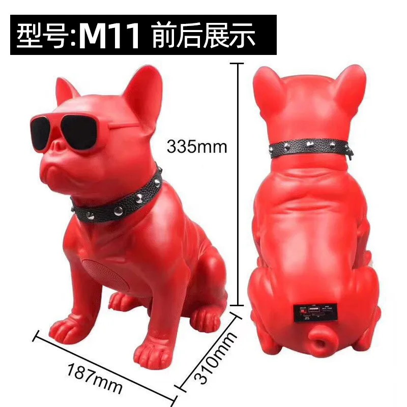 Портативная Bluetooth Колонка 2021 модель 3D колонка M11 Bulldog 2 0 креативная мультяшная
