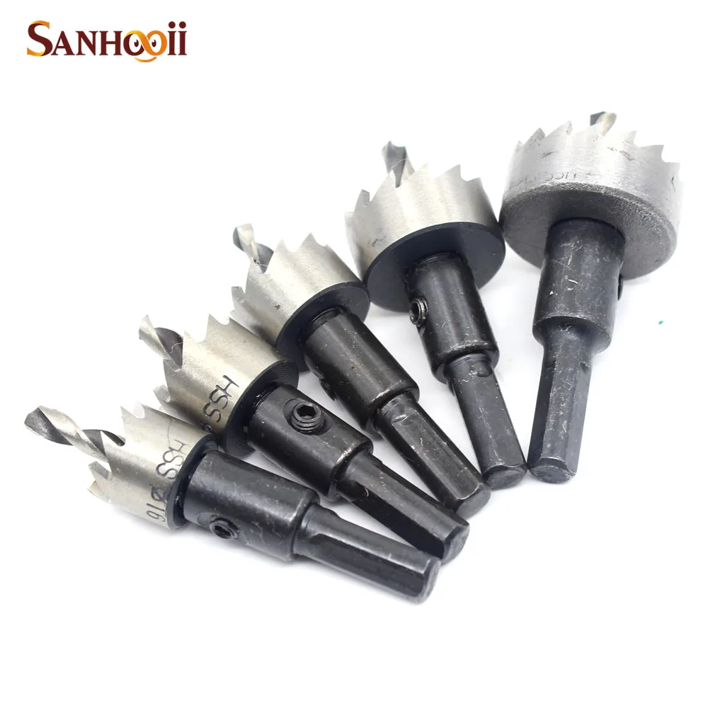 Набор корончатых сверел из быстрорежущей стали 5 шт. набор сверл режущий