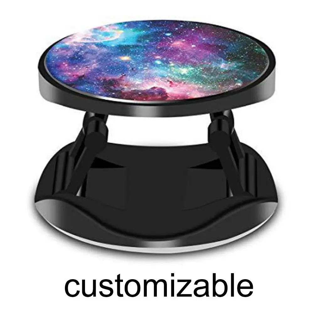 Customizable Складной держатель для телефона палец кольцо растягивающий кронштейн настольная подставка портативный телефон стенд кольцо Пряжка - Цвет: Customizable