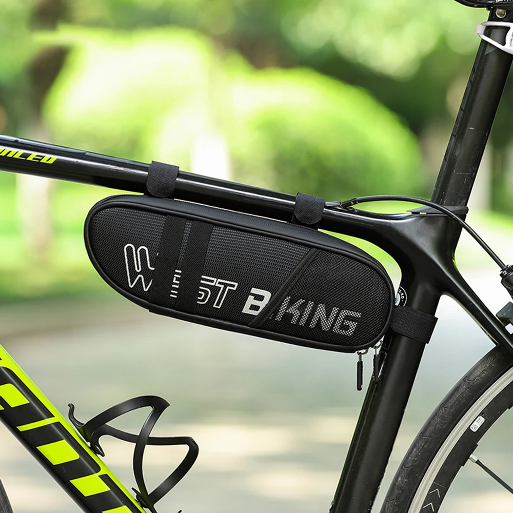 

Oxford Cloth Bicycle Triangle Bag Road MTB Bike Frame Bag Pouch Accessories Bicycle Front Rear Tube Saddle Bag For Bikepacking