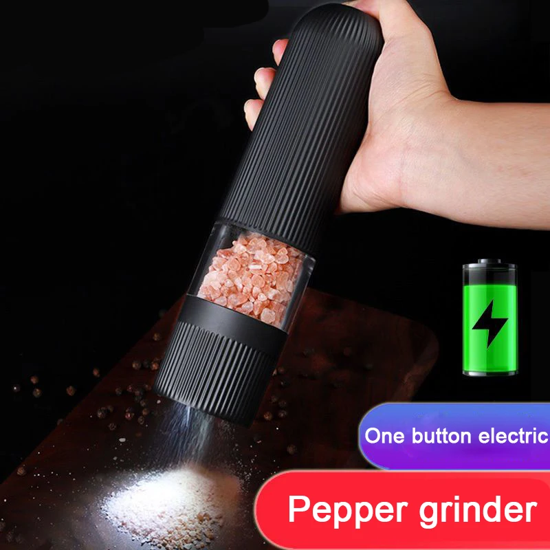 

Electric Pepper Grinder For Grinding Sea Salt Pepper Powder Smart Household Grinder Bottle Black Pepper Grinder Kitchen Tool