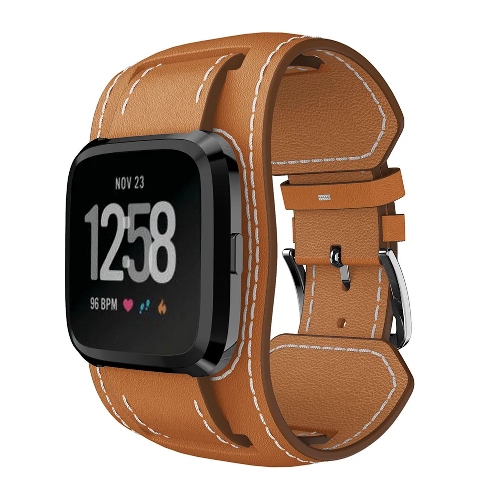 Ремешок из натуральной кожи для часов Fitbit Versa 2/Versa Lite Кожаный Браслет Versa2 сменный |