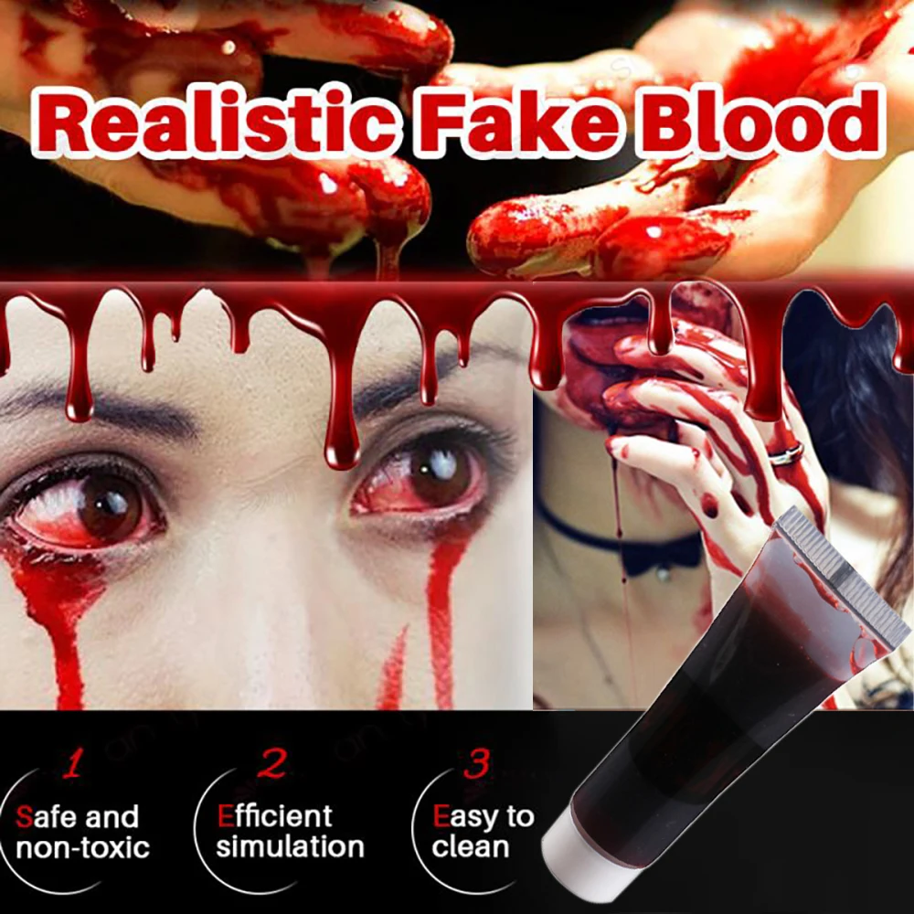 Искусственный гелевый тюбик 15 мл для плазмы крови искусственные раны косплея