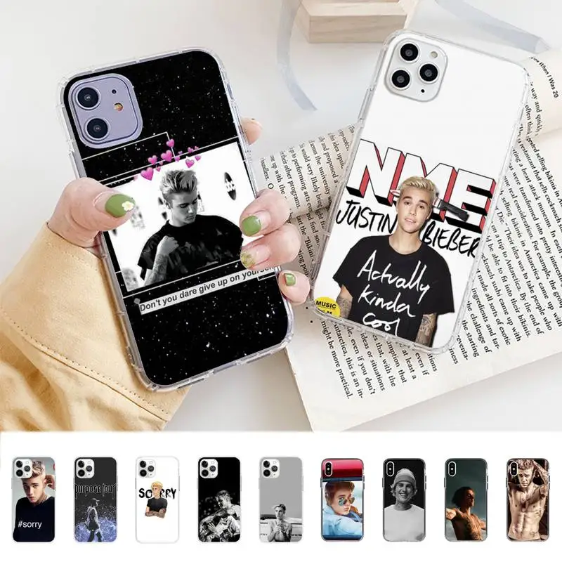 

Justin Bieber Phone Case for iphone 13 8 7 6 6S Plus X 5S SE 2020 XR 11 12 pro XS MAX