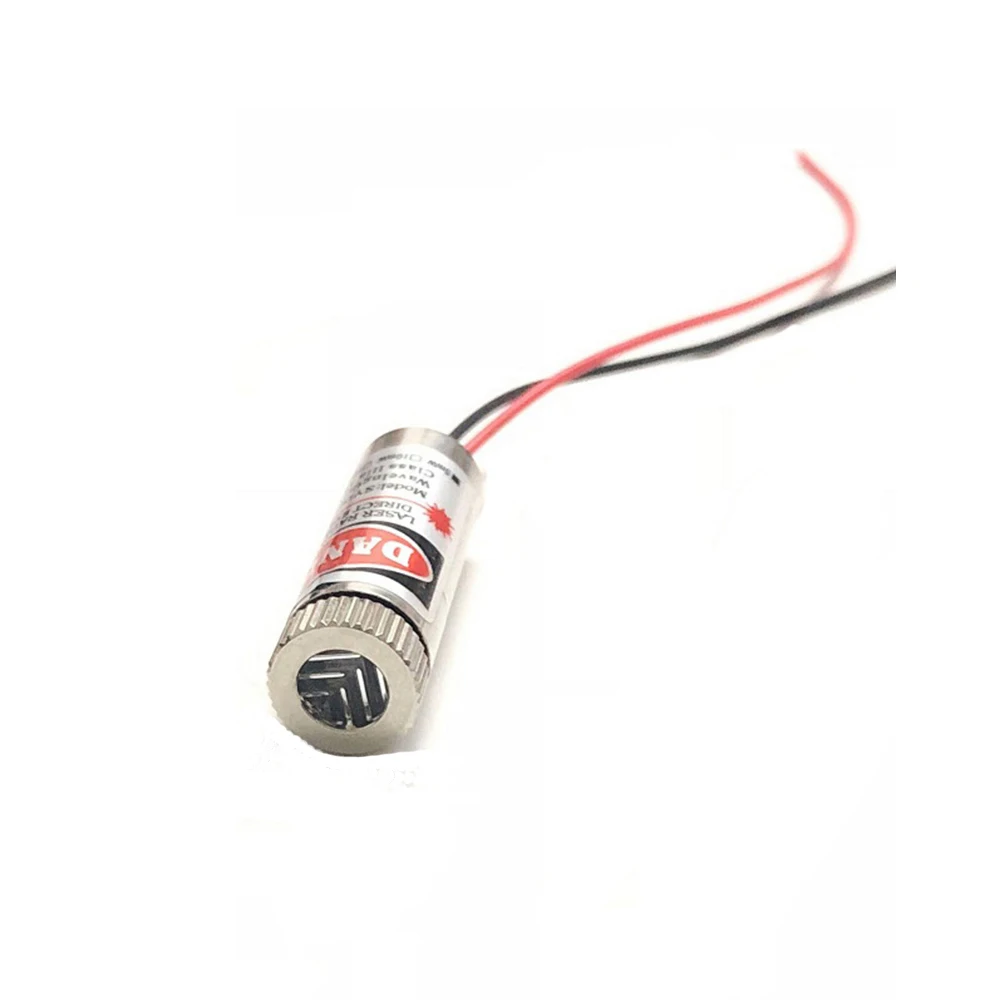 Фокусируемый Регулируемый 5 мВт 650nm 12*35 мм 3V-5V Красный Балансирующий перекрестный