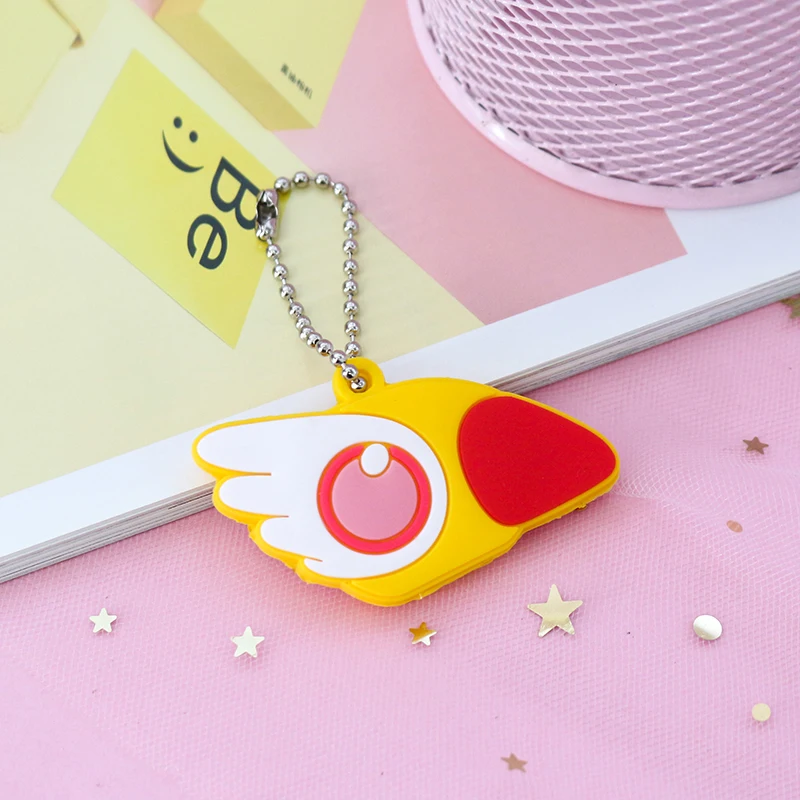 2 шт./компл. новый силиконовый защитный чехол с мультяшным рисунком для ключей