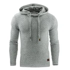 Мужской зимний осенний Тонкий теплый свитшот с капюшоном, пуловер, джемпер, верхняя одежда AIC88