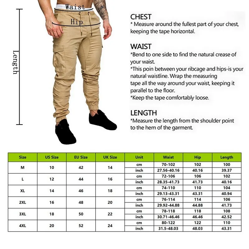 

Puimentiua Men Pants Hip Hop Harem Joggers Pants 2021 New Male Trousers Mens Joggers Solid Multi-pocket Pants Sweatpants M-4XL