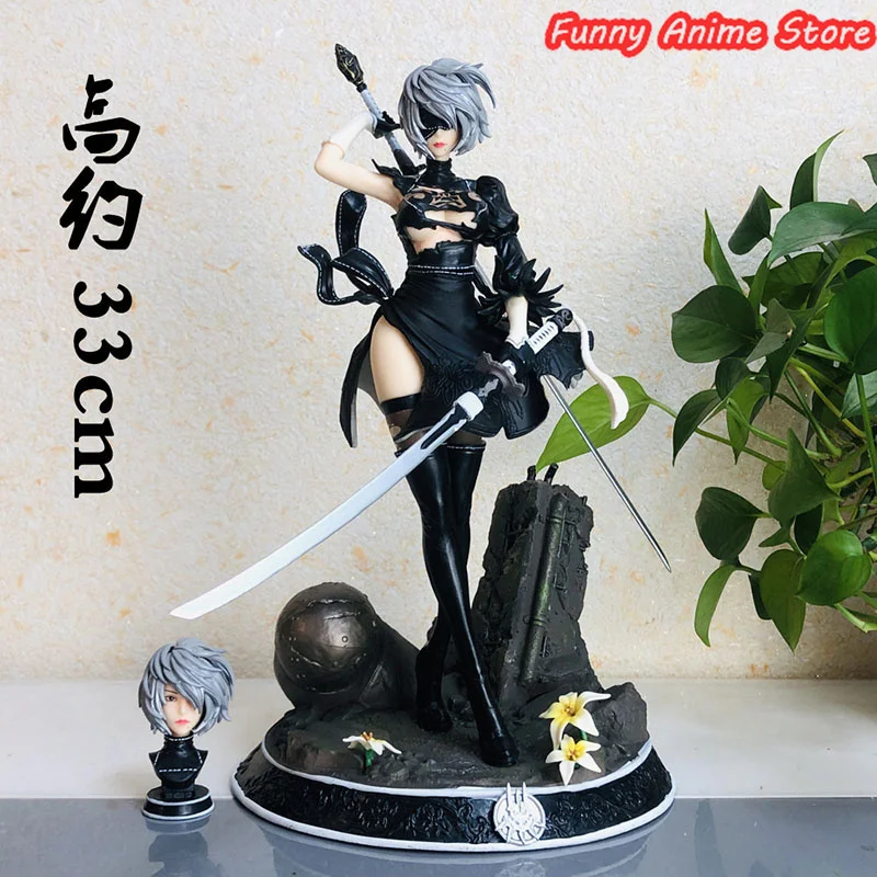 

GK HUNTER FAN 1/6 Scale 2B Miss Neil Mechanical Era Limited Statue Double-Headed 33 CM Figure Doll Model for Fans Collection