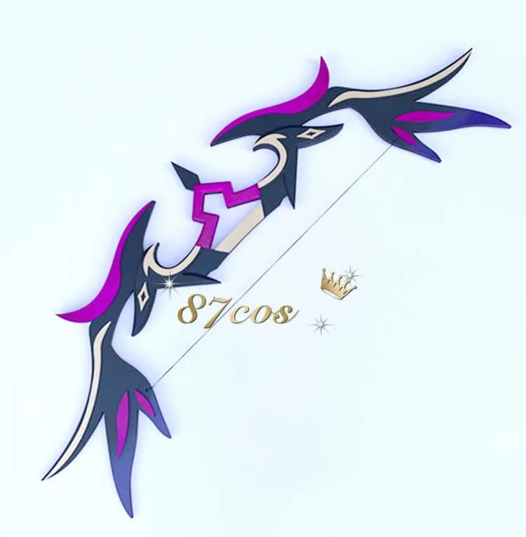 Game Genshin Impact Mitternachts Waltz Four-star Weapon Cosplay Bows and Arrows Removable Cannot Be Launched | Тематическая одежда