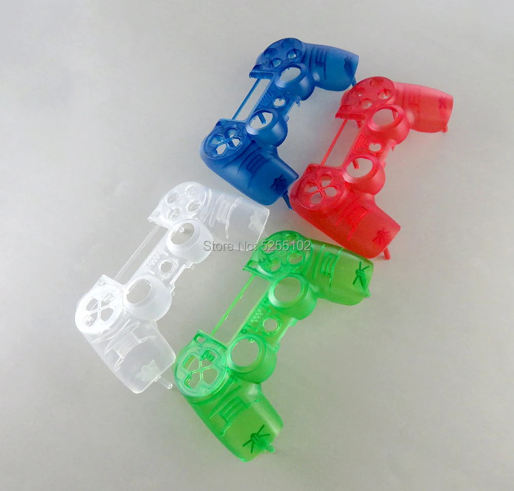 8PCS FOR PS4 V2 Controller Custom Clear Transparent Housing Shell Cover Case Repair Mod Kit For Sony Playstation4 JDS 040 JDM040 |