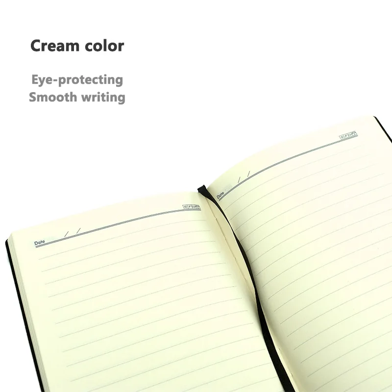 

Classic A6 Lined notebook 17x10cm 100sheets 80 GSM light beige paper Diary agenda 2021 Planner Office School Supplies Stationery