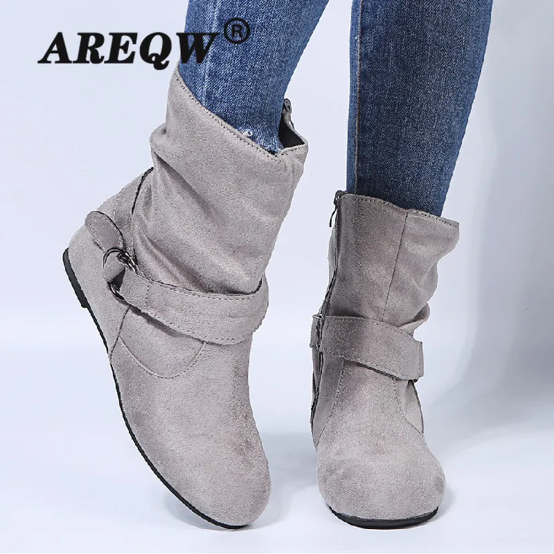 

Из флока; Ботильоны на толстом каблуке женская зимняя обувь красивые элегантные туфли на высоком каблуке с острым носком; Теплые короткие ж...