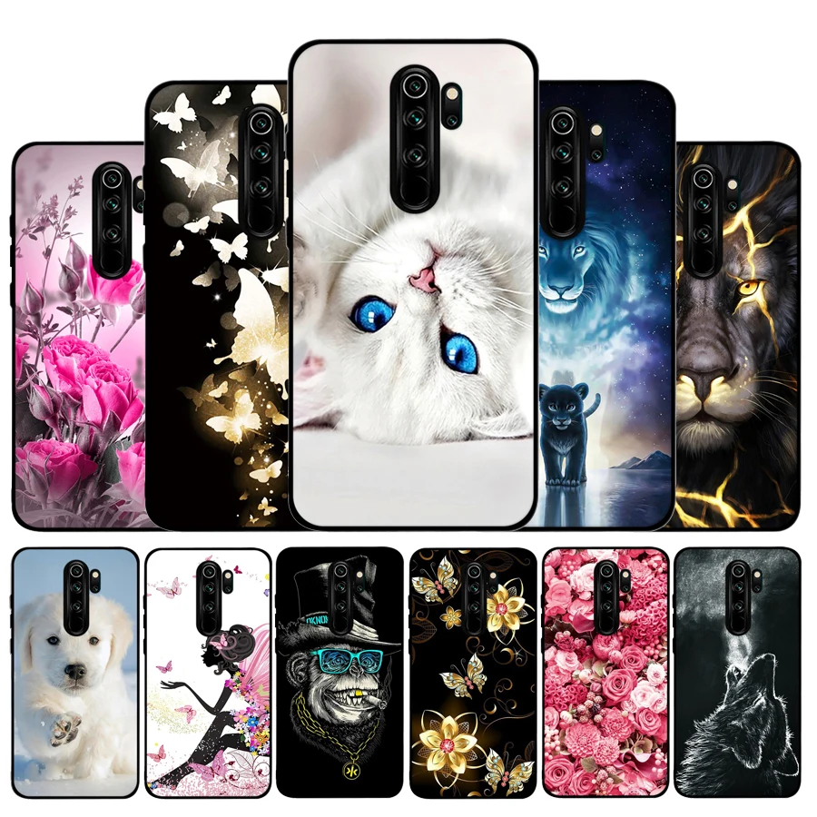 Чехол для телефона Funda Xiaomi Redmi Note 8 силиконовый мягкий чехол из ТПУ Pro милый с