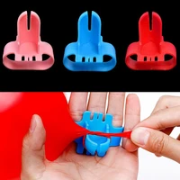 2pcslot plastic balloon knotter latex balloon fastener easily knot tool wedding birthday party christmas decoration accessories
