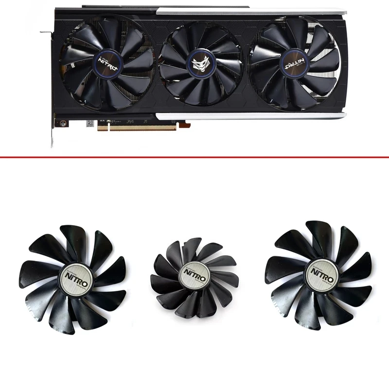 

3Pcs FD10015M12D FDC10H12D9-C 95Mm 85Mm RX5700 Argb Cooler Fan For Sapphire RX 5700 XT 8Gb Nitro + Special Edition Graphics Card
