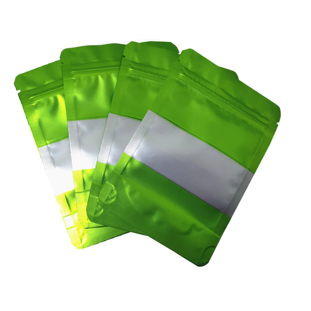 Пакеты из алюминиевой фольги матовые зеленые 100 шт./лот | Дом и сад
