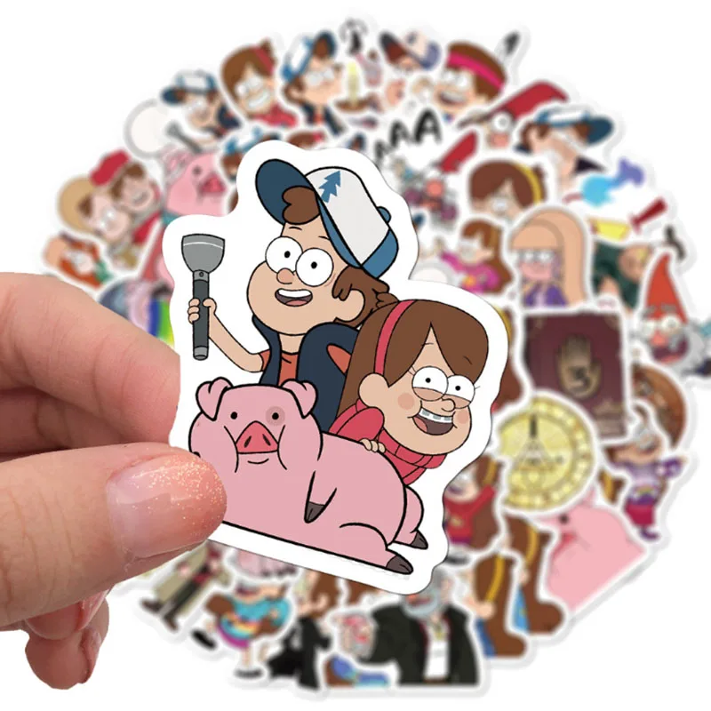 103050pcs movie grotesque town sticker school student diary hand ledger stationery mobile phone guitar decoration kawaii toys free global shipping