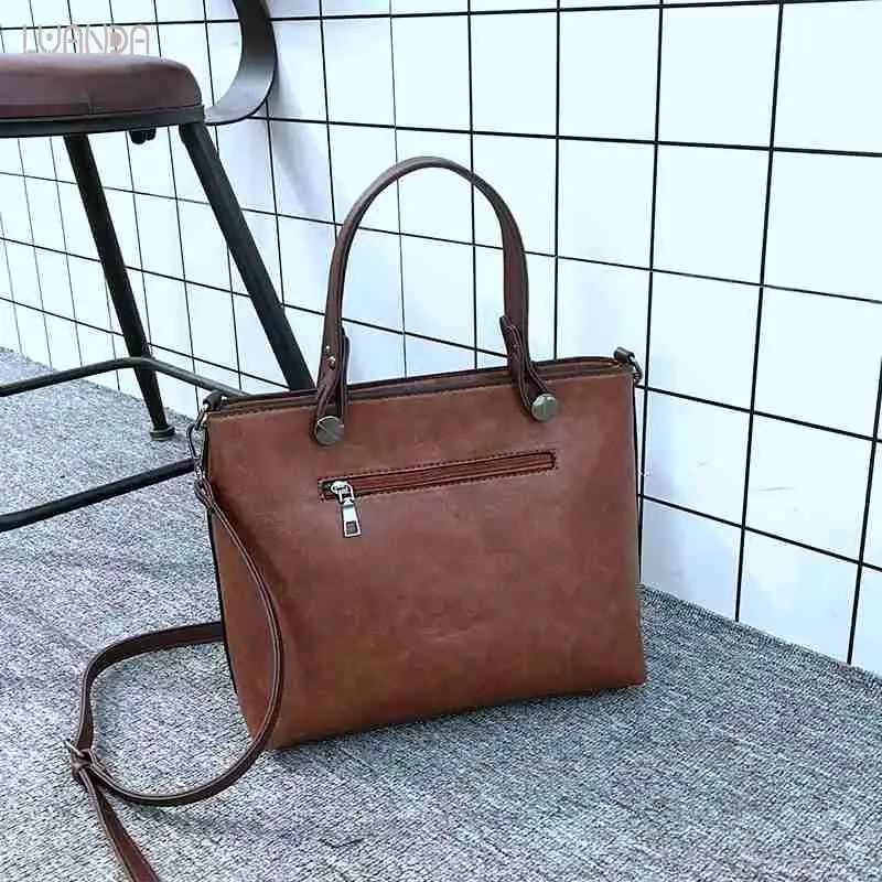 Causal Tote Bags Women Pu Leather Shoulder Bag Female Messenger Shopping All-Purpose Lady High Quality Vintage Handbag | Багаж и сумки