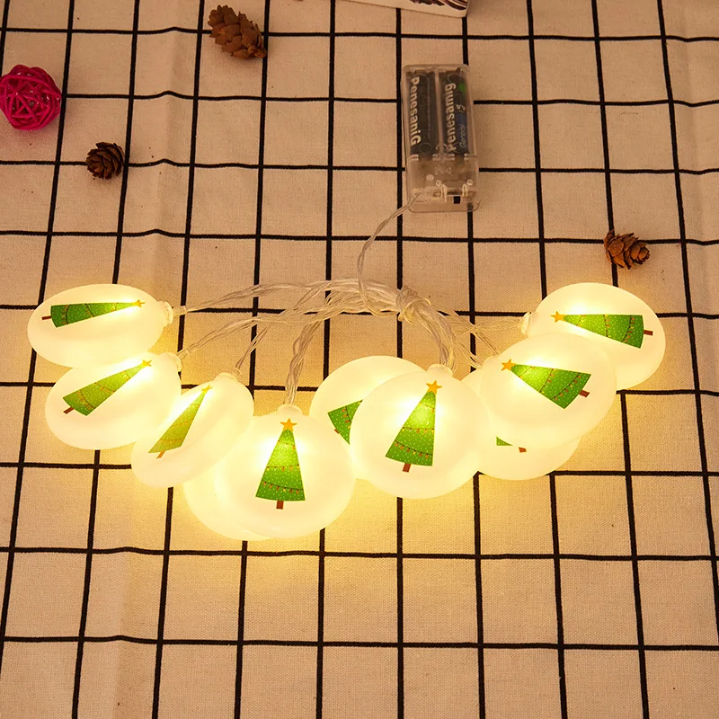 Рождественская светодиодная гирлянда украшение для рождественской елки Санта