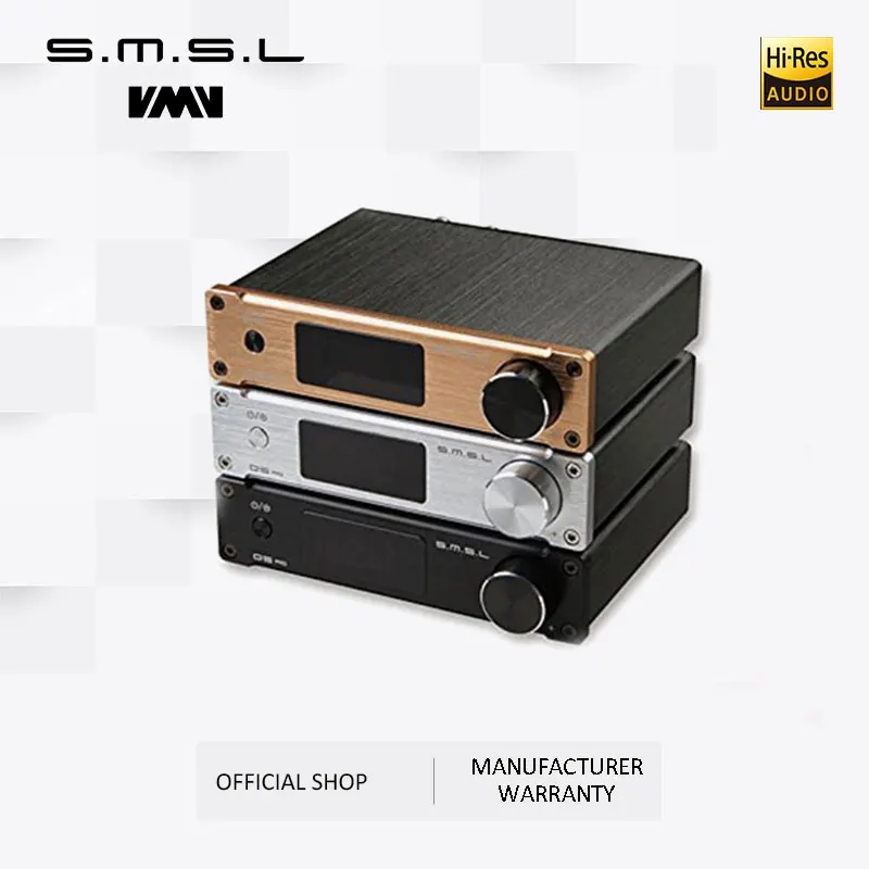 SMSL Q5 Pro Hi-Fi аудио цифровой усилитель мощности 2x45 Вт управление USB коаксиальный оптический вход 192 кГц 44 бит цвет черный серебро золото