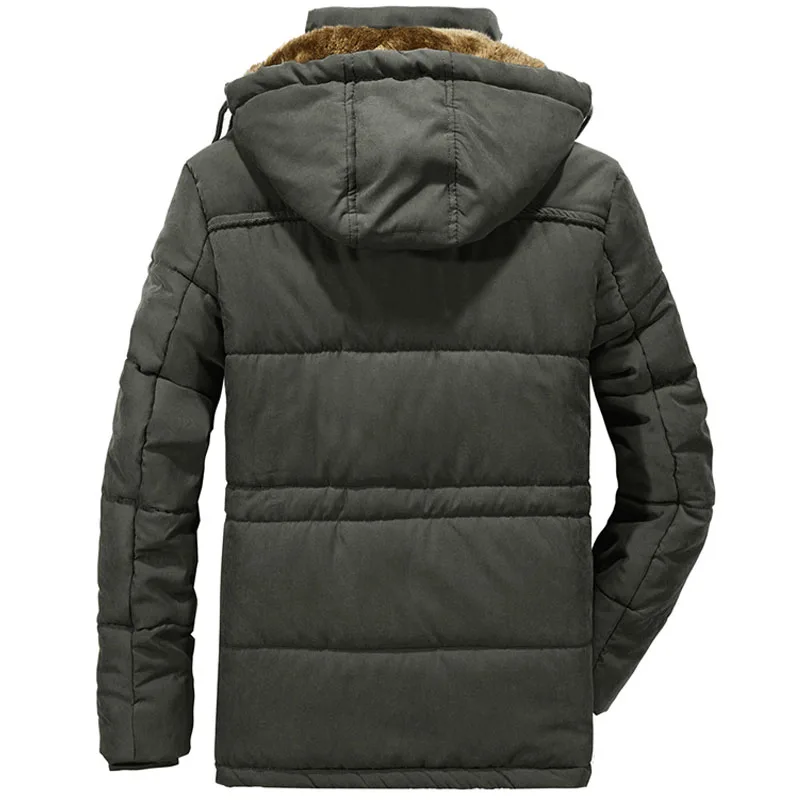 Winter parka men L-6XL 7XL 8XL jacket Mens Plus velvet thickening Men Hooded Windbreaker coats men's casual warm jackets coat