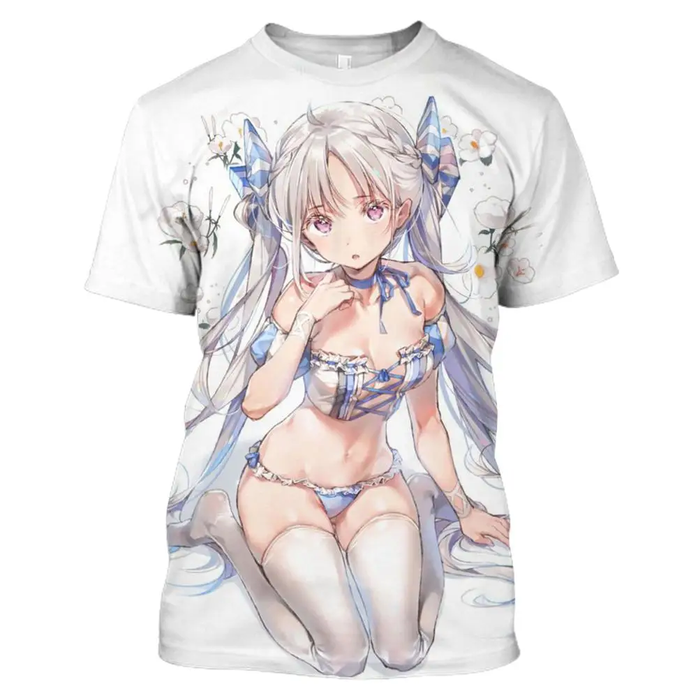 2019 LBG новая аниме 3D печать богиня Сексуальная футболка с изображением богини