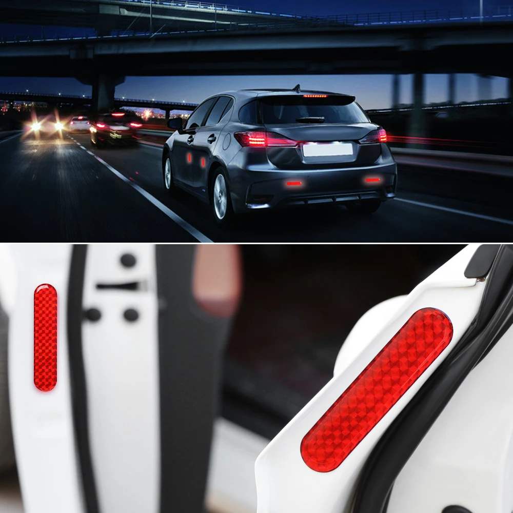 Двери автомобиля Стикеры наклейка Предупреждение лента со светоотражающими