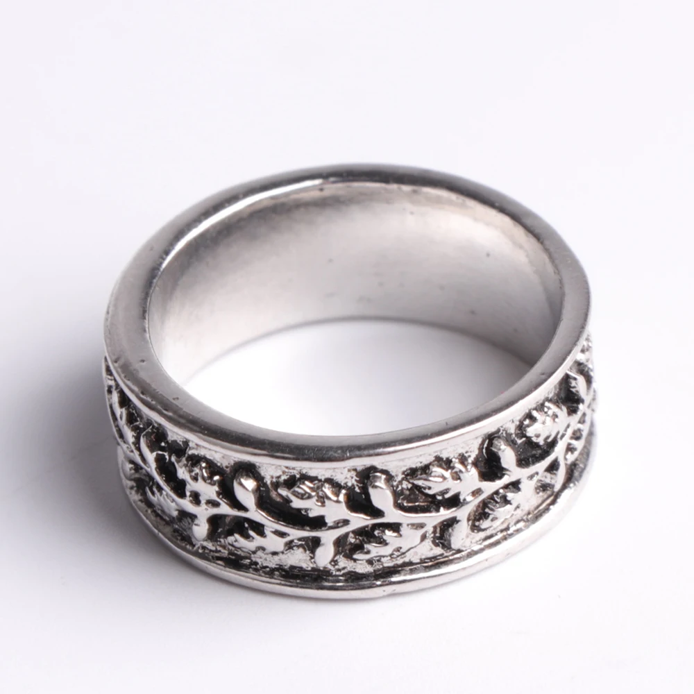 Vintage Men Women Charm Leaf Ring Classic Stainless Steel Accessories Jewelry For Male Female Party Best Gift | Украшения и