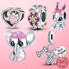 _ 925 Серебряные божьи коровки _ бусины подходят к оригинальному браслету Pandora, браслет, шарм, бусины, ювелирные изделия, подарок