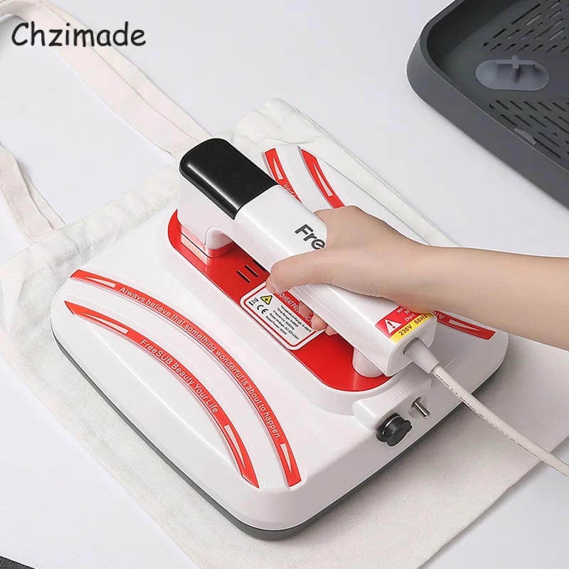 Портативный термопресс Chzimade 10x10 дюймов для футболок машина печати виниловой