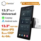 Универсальный Автомобильный мультимедийный приемник Ownice, 13,3 дюйма, Android, вращающийся, 10,1 дюйма, 1920x1080 IPS, нано, для грузовика, фургона
