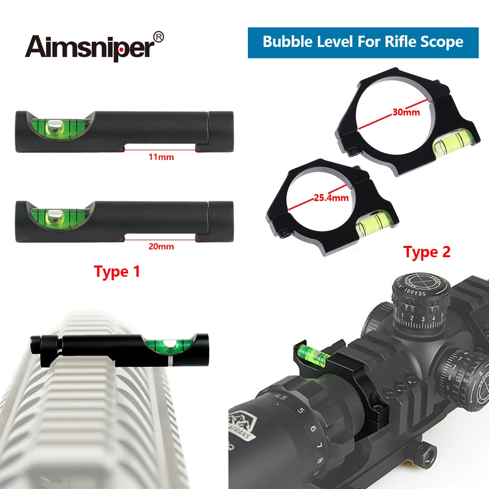 Охота Пузырьковый уровень для 25 4/30 мм винтовка трубка прицел Тактический кольцо