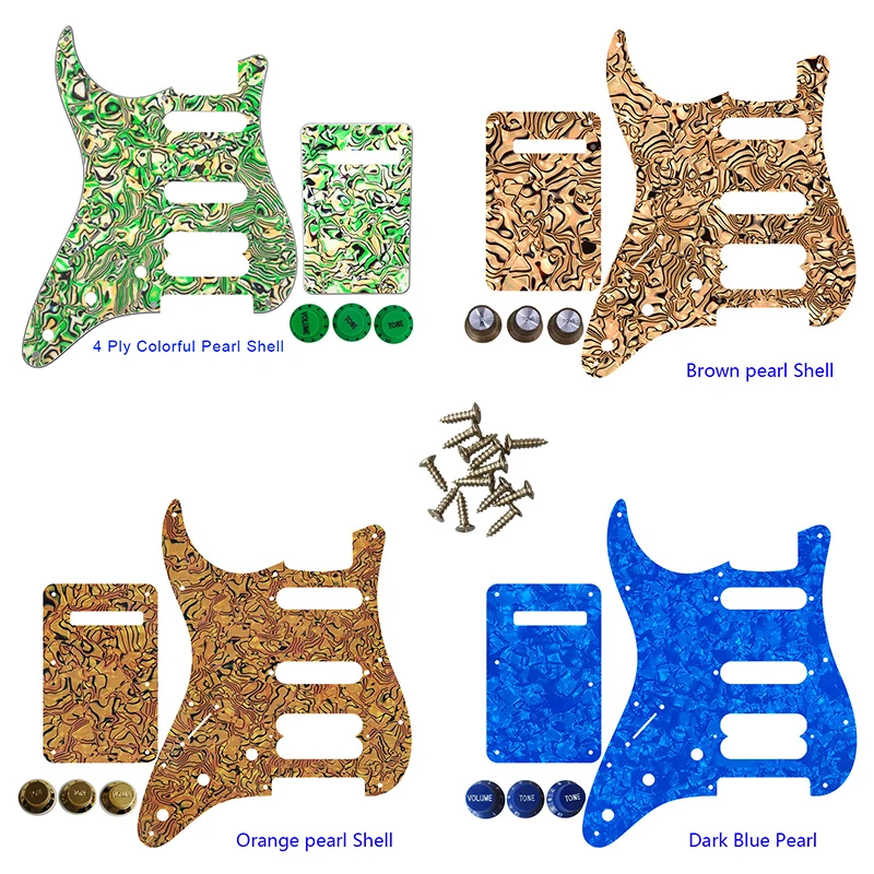 

Guitar Parts - For FD US Left Handed 72'11 Screw Hole Standard Start Player Hss Guitar Pickguard Scratch Plate & Control Knob