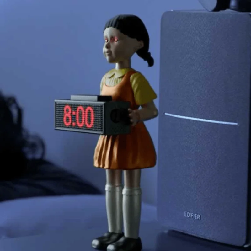 Squid Game Alarm Clock Shoot To Wake You Up Doll Robot Red Watch Christmas Gift | Дом и сад