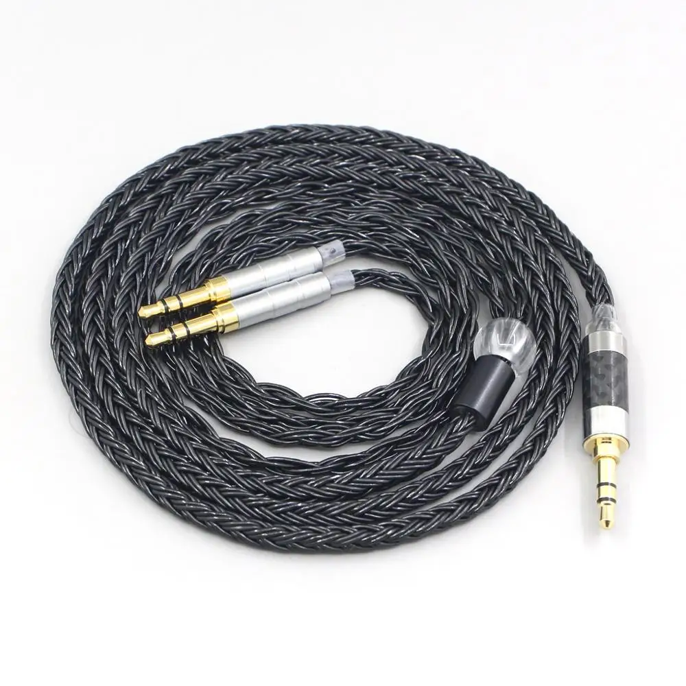 LN007418 16 Core 7N OCC черный плетеный кабель для наушников таго T3 01 02 studio Klipsch HP 3 наследие 5
