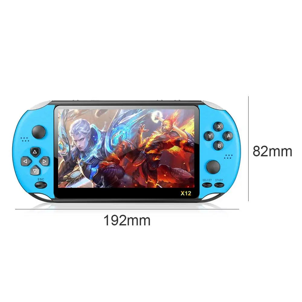 

X12 5.1 inch Handheld Game Video Player 8G LED Screen Built-in 2500 Games X12PLUS Retro Consoles Support TF Card