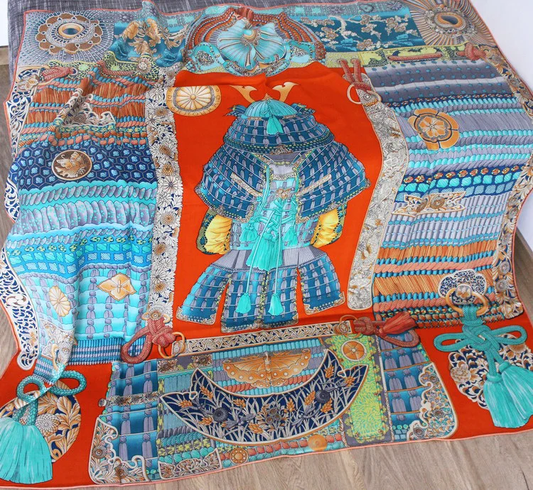 Чистый шелк кашемировый шарф из смешанной ткани женские зимние теплые