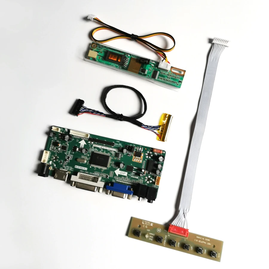 

For LTN141AT02-001/101 1280*800 14.1" LCD Monitor Panel VGA DVI M.NT68676 Screen Controller Drive Board LVDS 30Pin CCFL Kit