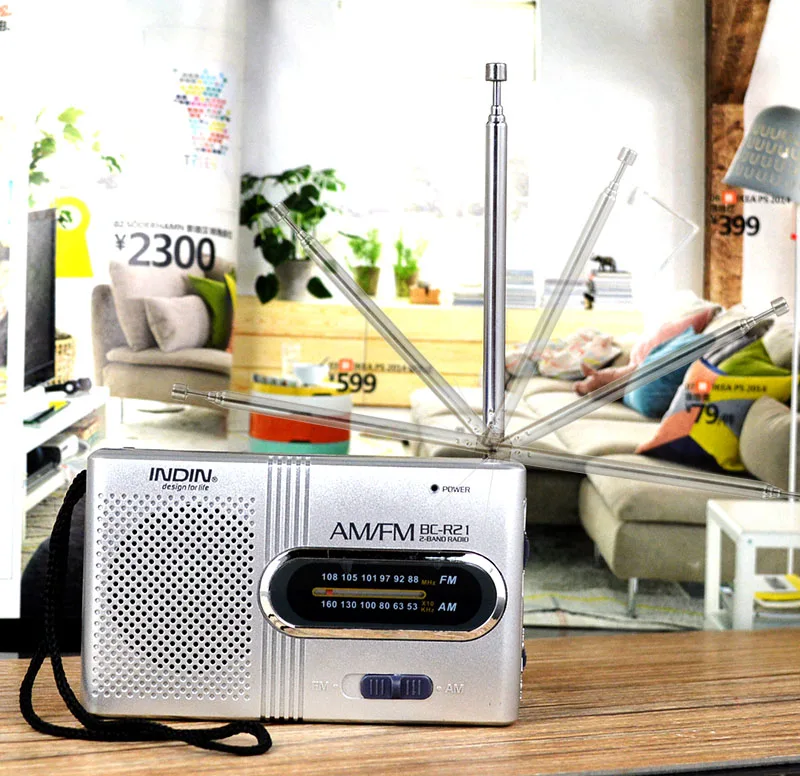 

Radio Receiver Speaker FM AM Digital Stereo Mini MP3 Music Player Portable Radio with LCD Display Camping Outdoor Elderly
