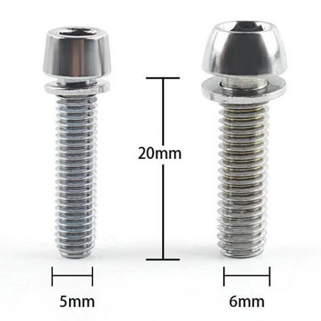 

10pcs / Pack M5 / M6x20mm Screw with Washer Allen Head for Rennra