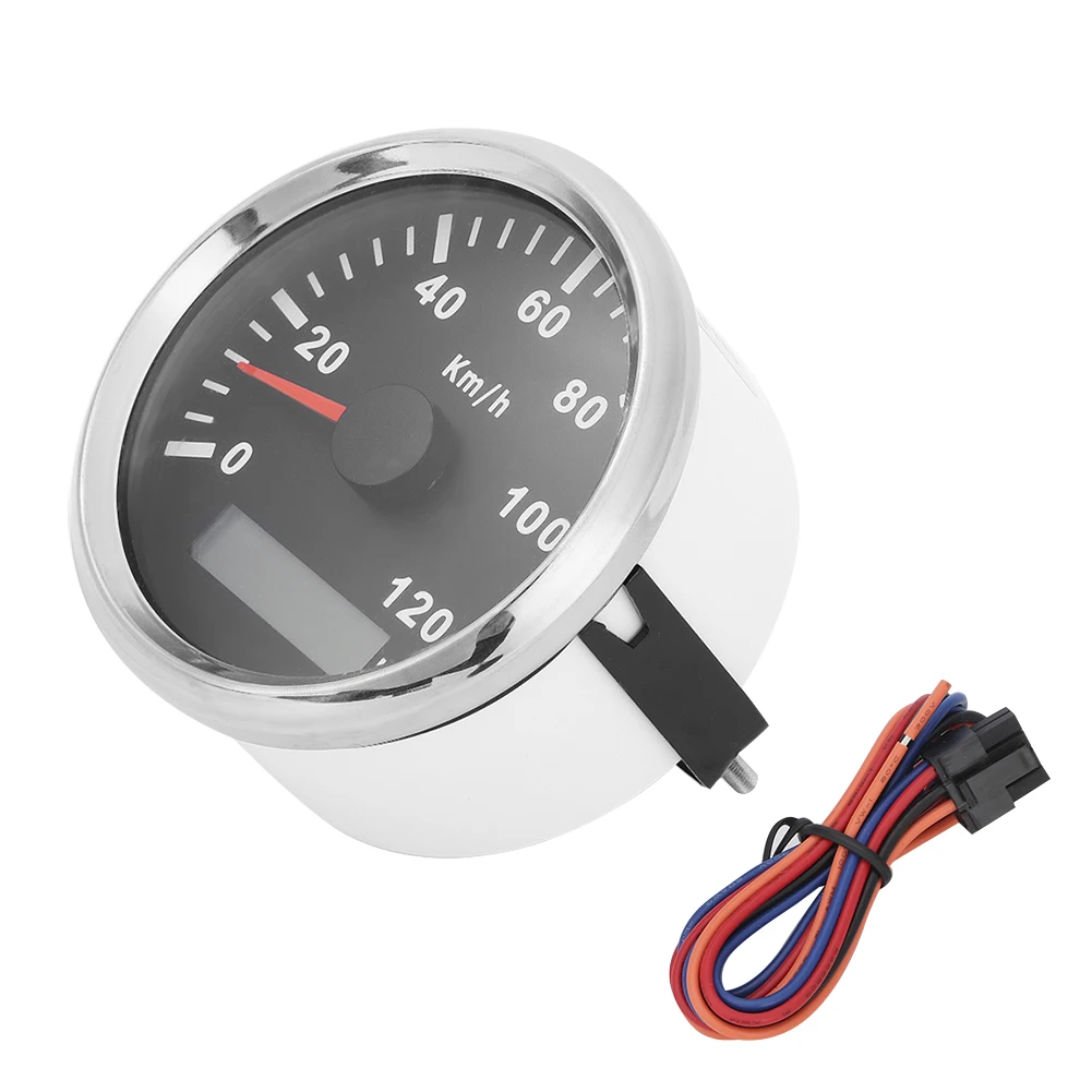 

IP67 Waterproof Meter Speedometer 74.6mi/h Odometer Auto Car Gauge Instrument