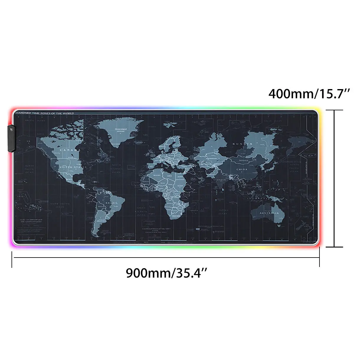 900x400x4mm Игровая мышка со светодиодной подсветкой RGB геймер большой коврик для мыши светодиодный USB клавиатура красочный настольный коврик для мыши Коврик для ПК ноутбука Настольный - Цвет: 900x400x4mm